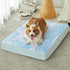 WNPETHOME Orthopedic Large Dog Bed - Egg Foam Crate Pet Bed with Soft Rose Plush Waterproof Cover (S 30x20x3in)