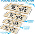 moopok Fast Sling Puck Game - Fast Action Super Foosball Table Desktop Battle Slingshot Wooden Air Hockey Board Game