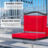 HABUTWAY Stadium Seats with Back Support and Thick Cushion Bleacher Seats with Backs and Cushion Wide, Stadium Chairs