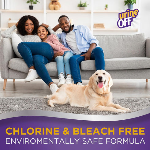 32 oz. urineOFF Puppy & Dog Pet Stain Remover | Freshly Scented Carpet Cleaner | Bio Enzymatic Stain & Urine Odor