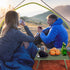 Small Folding Camping Table, Ultralight Portable Mini Beach Table with Carry Bag, Compact Low Side Picnic Tables