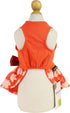 Fitwarm Thanksgiving Sweeter Than Pumpkin Pie Dog Dress 100% Cotton Puppy Costumes Pet Clothes Holiday Girl One-Piece Doggy Outfits Tank Top Vest Dresses Cat Apparel Orange Medium