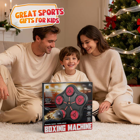 Scvcid 5-12, 5 6 7 8 9 10 11 12 Cool Boxing Machine Toys for Kids Aged Wall-Mounted Smart Bluetooth Punching Bag
