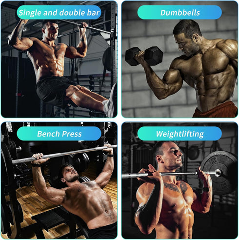 SELBATON Anti-Slip Workout Grips, Ergonomics Rubber Gym Grips, Weight Lifting Grips for Hand Protection, Workout Gym
