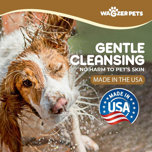 Deshedding Dog Shampoo | Infused with Coconut Oil for Dogs and Omega 3 and 6 Fatty Acids for Sensitive Itchy Skin and Shedding Control | Neutralizes Odor and Nourishes Coat | 16 oz