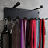 Wall Mount Resistance Bands Rack for Home Gym Equipment Storage, Jump Ropes, Yoga Mat, Foam Roller, Chains, 16.5", Black