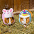 10 Pcs Guinea Pig Stuff Includes 5 Mini Hats & 5 Clothes for Small Animals, Cozy Hand Knitted Set