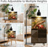 RTNLIT (15.7inch 65.9inch) 360 Reptile Lamp Stand Reptile Heat Light Stand to with Adjustable Swing Arm, Metal Bracket