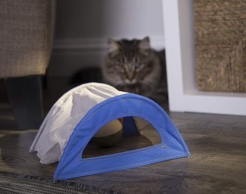 Petlinks Rowdy Rustler Electronic Motion Hide-N-Peek Ball Toy for Cats & Kittens, Spinning, Battery Powered, Fun