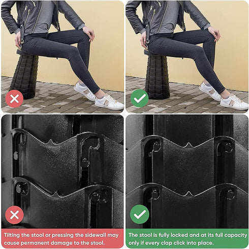 N\\C UN03B06US1 N//C Portable Folding Stool Telescopic Foldable Chair Portable Lightweight Collapsible Stools