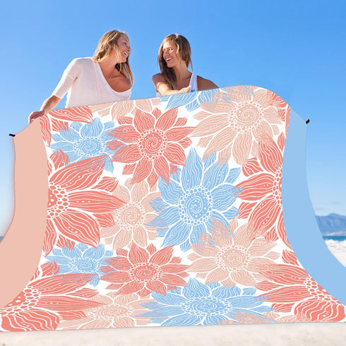 4 4 WIWIGO Beach Blanket Sandproof Extra Large Beach Mat Adults Waterproof Quick Drying Sand Free Mat Made by Premium