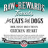 Northwest Naturals Raw Rewards Freeze-Dried Chicken Heart Treats for Dogs and Cats - Healthy, 3 Oz, Human Grade