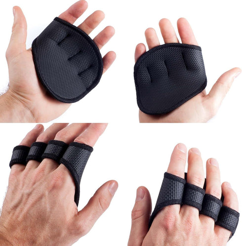 PULLUP & DIP Neoprene Grip Pads Lifting Grips, Alternative to Gym Workout Gloves for Weightlifting and Calisthenics