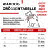 WAUDOG Waterproof Adjustable Dog Collar for Large, Small and Medium Dogs - Heavy Duty with Metal Clasp