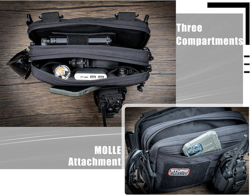 Tactical Chest Rig Bag for Concealed Carry, Molle Pouch IFAK EMT Medical Organizer for Outdoor Activities