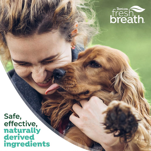 TropiClean Fresh Breath Oral Care Spray for Dogs & Cats | Dog Breath Spray | Mint Breath Freshener, 4 oz