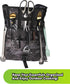 Grippi Hanging Camping Utensil Organizer, Compact Waterproof Bag for Outdoor Cooking - Set of 1 (Black)