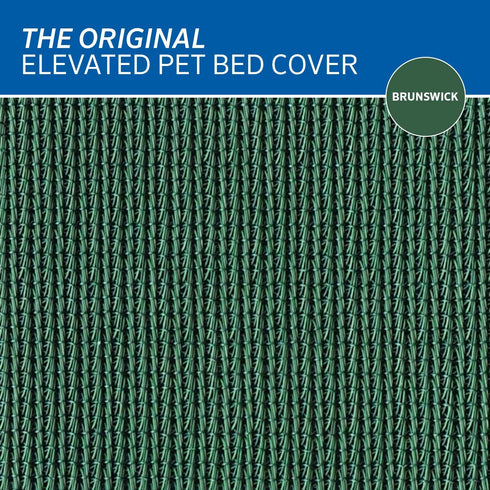 Original Pet Bed Replacement Cover, Large, Brunswick Green (43.5" x 31.5")