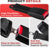 KyuerWK (2 Golf Cart Seat Belts, Retractable Universal Seat Belt Kit, Fits Club Car, EZGO, Yamaha PCS)