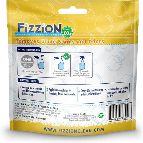 Fizzion Urine Pet Stain and Odor Destroyer (5 Tablets)