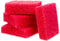 Evergreen Pet Supplies Aquarium Supplies Glass Cleaner Sponge - 4-Pack, Red, 3.25-in x 3.25-in x 1-in - Non-Scratch