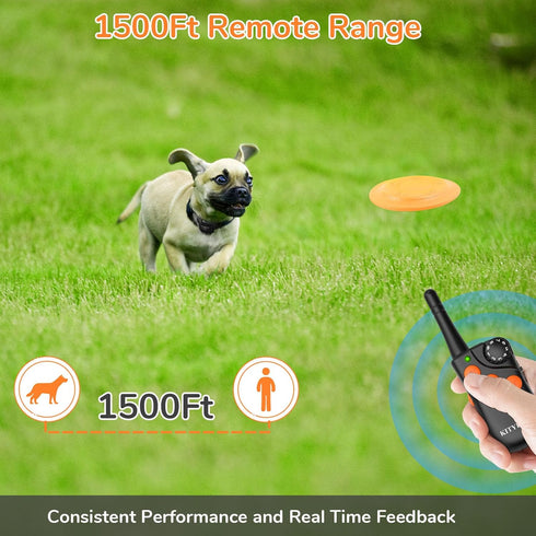 Professional Dog Training Collar - K9 Shock Collar for Large Medium Small Dogs with 4 Modes, 1500FT Range, Waterproof