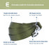 Blueberry Pet Essentials Military Green Dog Leash - 5' * 5/8" Heavy Duty Nylon Lead