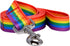 Native Pup Rainbow Flag Gay Pride LBGTQ Dog Leash - 5 Ft (Rainbow)