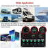 FXC 6 Gang Waterproof Marine Boat Rocker Switch Panel with Dual USB, Cigarette Lighter & Green LED Voltage Display
