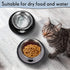 Hillban 10 Pack Stainless Steel Cat Bowls with Rubber Base, Anti Slip Stackable Food and Water Bowls