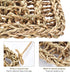 SMICEM 2Pcs 2 Sizes29.53x6.89 &7.48x7.48 Inches Natural Sea Grass Parrot Mat - Foraging Chew Wall Toy with Climbing