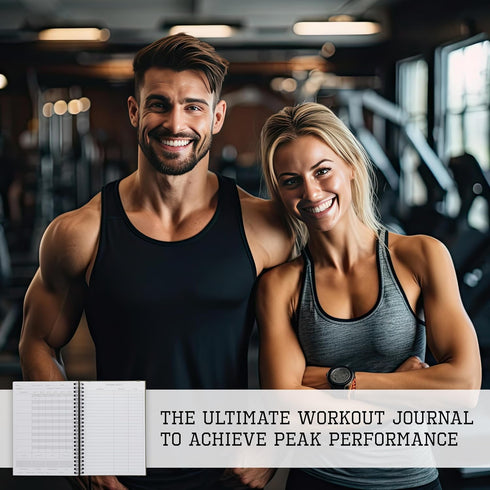 The Ultimate Fitness Journal - Detailed Workout Planner & Log Book for Men and Women, Great Gym Accessories with Tracker