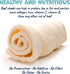 Pack 5 6 Inch 4 Pack Approved Beef Cheek Rolls for Dogs - Natural & Odor-Free Dog Treats - to Medium Beef Hide Dog