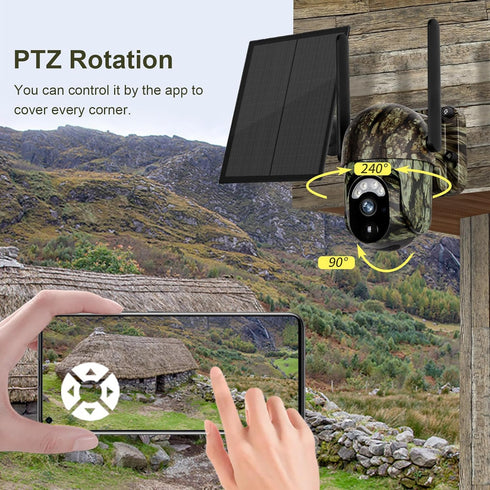 LSVISION 4G 2K 360View IP66 LTE Cellular Trail Camera with Night Vision Motion Activated Waterproof, Wildlife Game Deer