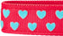 Blueberry Pet Valentine's Day Dog Leash - Velvety Soft-Touch Heart Flocking Lead for Medium Dogs, Lust Red, 5 ft x 3/4"