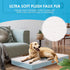 Orthopedic Dog Bed for Extra Large Dogs, Waterproof Plush Crate Bed with Removable Cover, 41 x 27 Inches, Blue