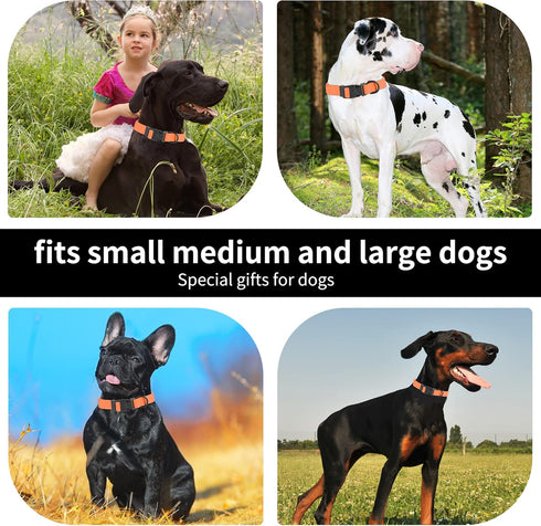 Soft Padded Dog Collar, Adjustable and Breathable Cotton, Solid Color for Little Puppies
