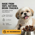 100% 2-3 inch, 8 oz Dog Chits Bison Trachea Dog Treats - Single Ingredient, High Protein, Lower Fat - Glucosamine