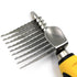 Pet Republique Dematting Tool - Stainless Steel Rake for Dogs and Cats, Knot Out Brush for Long Haired Breeds