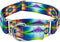 Country Brook Petz HossFit Jr Wide Martingale Dog Collar - Groovy Collection, Tie Dye Flowers, Medium