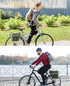 KEMIMOTO Portable Bike Pannier Bag, 30L Water Resistant Bicycle Trunk Bag with Reflective Trim