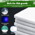 Aquarium Filter Floss 12" x 72", Dual Density Pad for Fish Tank, Pond Filter Media Roll for Freshwater & Saltwater