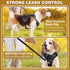 WINSEE Dog Harness No Pull with Collar, Adjustable Reflective Oxford Vest, Front/Back Leash Clips for All Dog Sizes