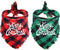 Malier 2 Pack Dog Bandana, Christmas Classic Buffalo Plaid Pattern with Tassels for Small Medium Large Dogs