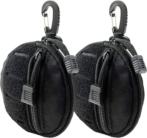 GZWER 1000D Laser Cut Molle Pouch EDC Pouch Tactical Round Zipper Bag Case