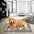 EMPSIGN Fancy Dog Bed Mat, Reversible Pet Bed Pad, Machine Washable Crate Pad for Small to XXX-Large Dogs, Grey