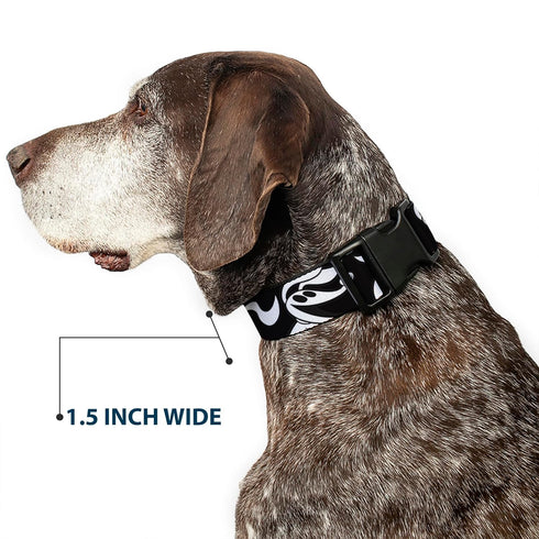Buckle-Down Dog Collar - Plastic Clip Nightmare Before Christmas Zero Expressions, 11 to 17 Inches, 1.0 Inch Wide
