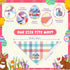 100 Sweetude Pcs Easter Plaid Dog Bandanas Bulk with Sayings Easter PET Scarf Bibs Adjustable Washable Kerchief Holiday
