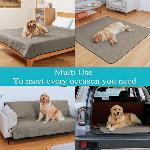 Washable Dog Pee Pads 41" x 41", 5 Pack, Reusable, Quick Dry, Large Anti-Slip Whelping Pad for Pet, Playpen,