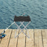 Backpacking, FRCOLOR Portable Foldable Camping Stool Aluminum Alloy Lightweight Folding Fishing Bench with Storage Bag